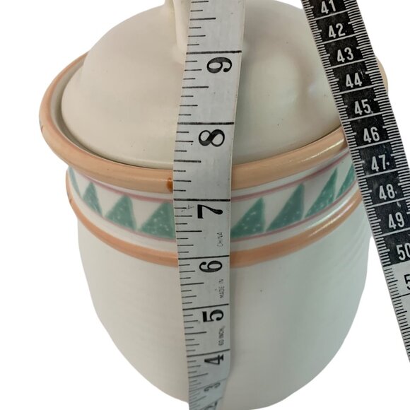 VTG 80s Taos Treasure Craft USA Ceramic Canister Jar With Lid 7726 9" Southwest - Picture 4 of 9